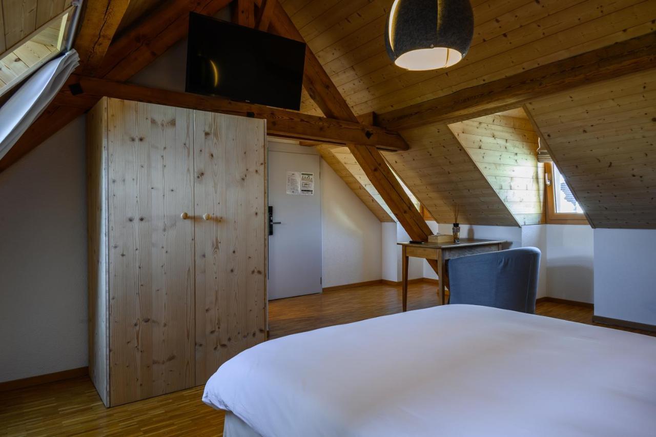 Les Montagnards Hotell Broc Exteriör bild